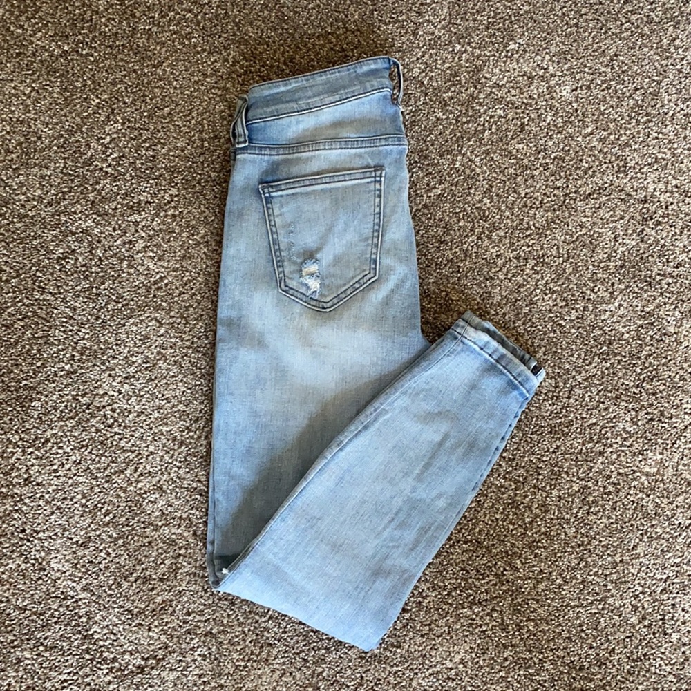 Distressed Ankle Zip Skinny Jean - Picture 4 of 6